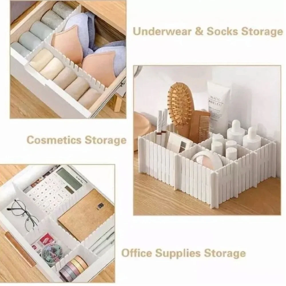 New Drawer Organizers White Set of 2